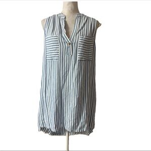 Show Me Your Mumu Wendy Tunic Woman’s Stripe Sleeveless Mini Dress Size Small